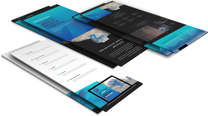 Mockup site internet webdesign Z-element Création de site vitrine à Montpellier